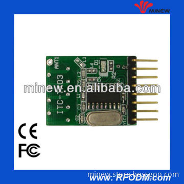 Radio Transmitter module with PCB antenna and encoding